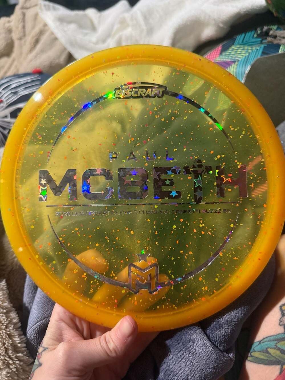 Discraft Paul McBeth 2023 LWS Open at Idlewild Champion Confetti Buzzz SS Disc G
